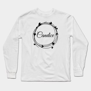 Candice name cute design Long Sleeve T-Shirt